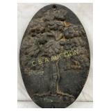 7 1/2×11 Cast Embossed Tree Plaque
