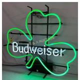Budweiser Two-Color Neon Clover Sign, 27" x 24"