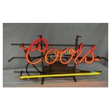 24 x 12-Inch Coors Beer Neon Bar Sign