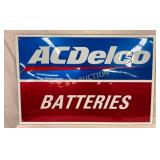 36×24 Embossed Metal Self-Framed AC Delco Batterie