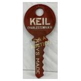 Cast Metal Key Display Sign for Keil, Charlestown,