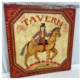 42 x 42" Original English Wooden Tavern Sign