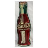 Metal Die-Cut Coca-Cola Bottle Thermometer, 5 x 17