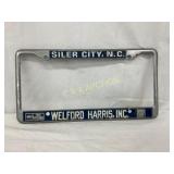 Lic Plate Frame Welford Harris Ford Siler City NC