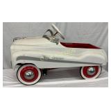 Murray Cruiser Pedal Car, White with Red and Chrom
