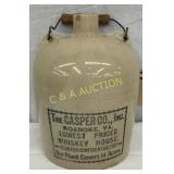 1g. Stoneware Whiskey Casper Jug Roanoke Va