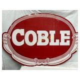 Emb Metal Coble Dairy Sign, 1975