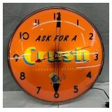 15-Inch Orange Crush Replica Clock