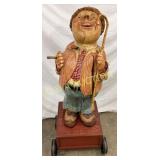 Handcrafted Wooden Carnival Man by Clifford C. Ear