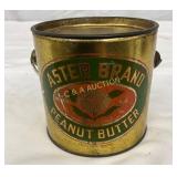 1-Pound Aster Brand Peanut Butter Tin with Wire Ha
