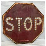 30-Inch Stop Sign with Cat Eyes