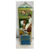 Tin Litho Match Holder Advertising Tubular Cream S