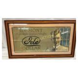 Early 1900s Framed Cardboard Idemont Collars