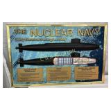28 x 18-Inch Embossed The Nuclear Navy
