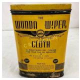 Vintage Wunda Wiper Cloth Metal Tin, Manufactured