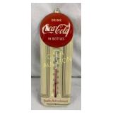 Metal Coca-Cola Thermometer with Embossed Drink C