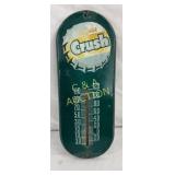 Orange Crush Metal Thermometer, 6 x 15 Inches