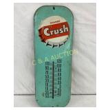 Vintage 6×16 Metal Orange Crush Advertising Thermo