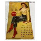 1949 Coca-Cola Calendar 13x22
