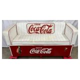 71-Inch Embossed Coca-Cola Cooler Seat with Logo