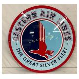 23-Inch Metal Embossed Eastern Air Lines Sign Feat