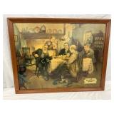 Framed Old Reading Beer Cardboard