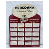 Personna Precision Blades Cardboard Display With P