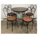 Bistro Table with Four Matching Chairs