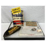 Amoco Advertising Items Including Permalube Can an