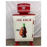 Restored Coca-Cola Beehive Refrigerator, 29´´ x 64