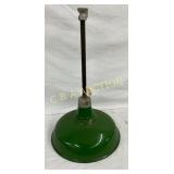 16-Inch Green Enamel Store Fixture with Metal Stem