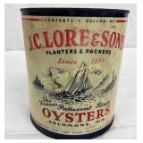 J.C. Lore & Sons 1-Gallon Oyster Tin