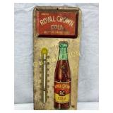 Embossed Royal Crown Cola Metal Therm  6 x 13.5