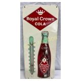 6×13.5-Inch Embossed Royal Crown Cola Metal Thermo