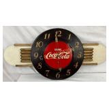 37 x 18´´ Coca-Cola Advertising Wall Clock with Ke