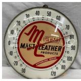 10-Inch Round Glass Front Advertising Thermometer