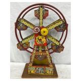 J. Chein Tin Lithograph Ferris Wheel Toy, 11×17 In