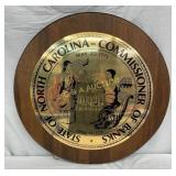 26.5" NC Banks Sign on Wood by Morts, Inc.