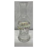 Early 1900s Clarkes Pure Rye Whiskey Glass Decantr