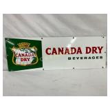 30 x 10´´ Porcelain Canada Dry Beverages Advertisi