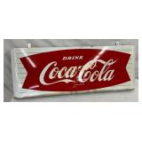 43 1/2 x 16-Inch Porcelain Coca-Cola Fishtail Sled