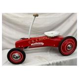 Restored Garton Speedster Pedal Car with Red Finis