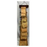 6 1/2×35 Early Hanging Bag Rack with Metal Clips
