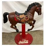 34 x 37´´ Cast Aluminum Coca-Cola Carousel Horse w