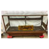 6-Foot Oak Country Store Showcase with Original To