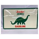 30×18 Embossed Metal Sinclair Dino Sign