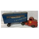 22 1/2-Inch Buckeye Toy Truck and Trailer, Red St