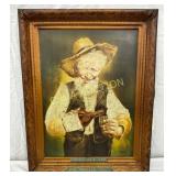 22 x 20 Inch Tin Lithograph Sign for Paul Jones &