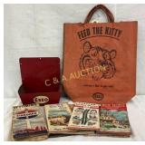 3 Esso Advertising Bags, Map Display