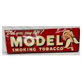 34 x 12 Metal Model Smoking Tobacco Advertising Si